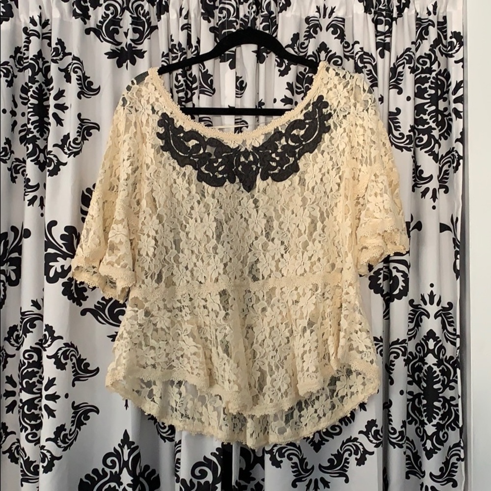Free people lace blouse